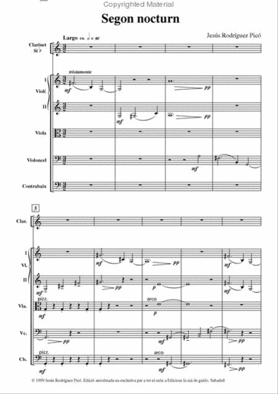Segon nocturn String Orchestra scores gallery preview page 2