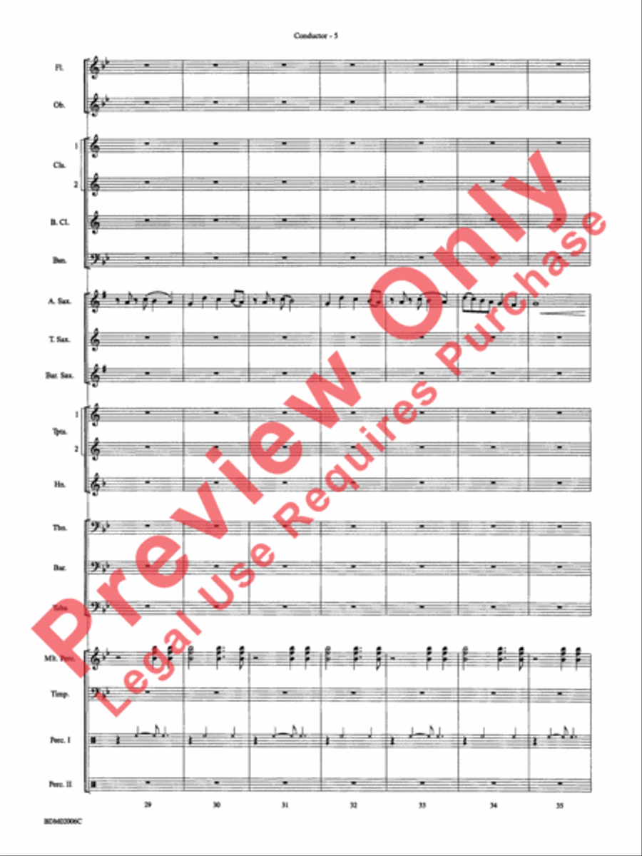 When Summer Takes Flight-cb Concert Band scores gallery preview page 8