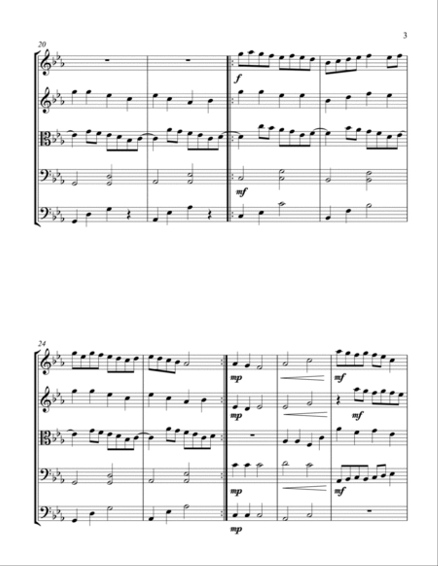 Elegy for Konstantine String Quintet scores gallery preview page 3