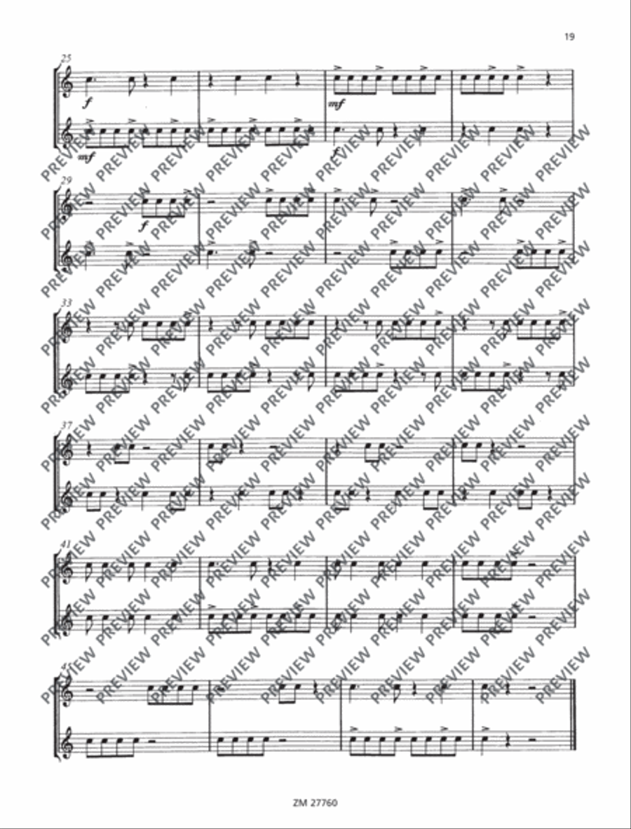 Fifteen Études Snare Drum scores gallery preview page 20
