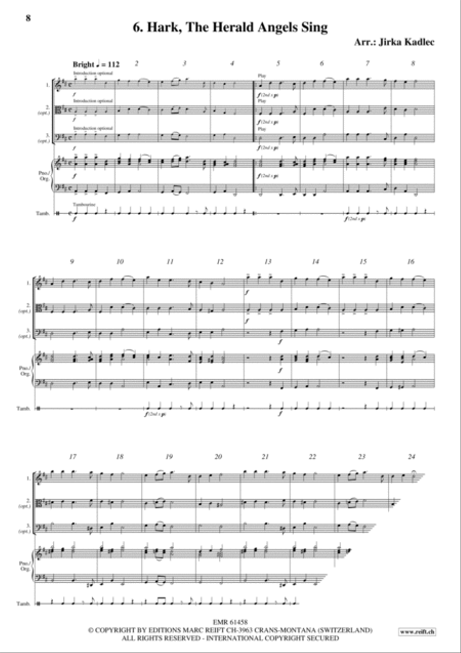 12 Easy Christmas Songs String Duet scores gallery preview page 8
