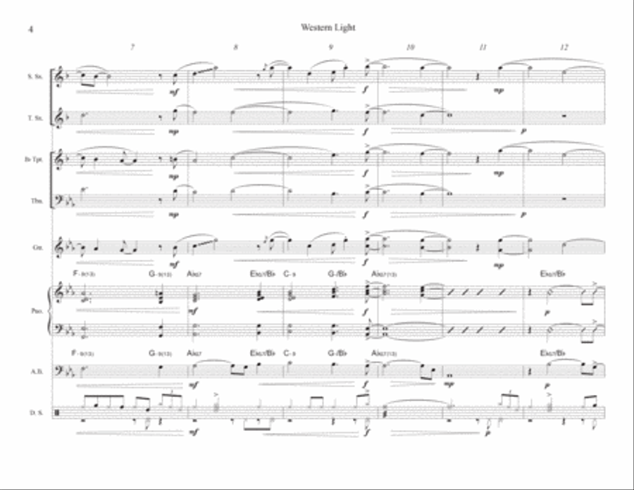 Western Light Jazz Ensemble scores gallery preview page 4