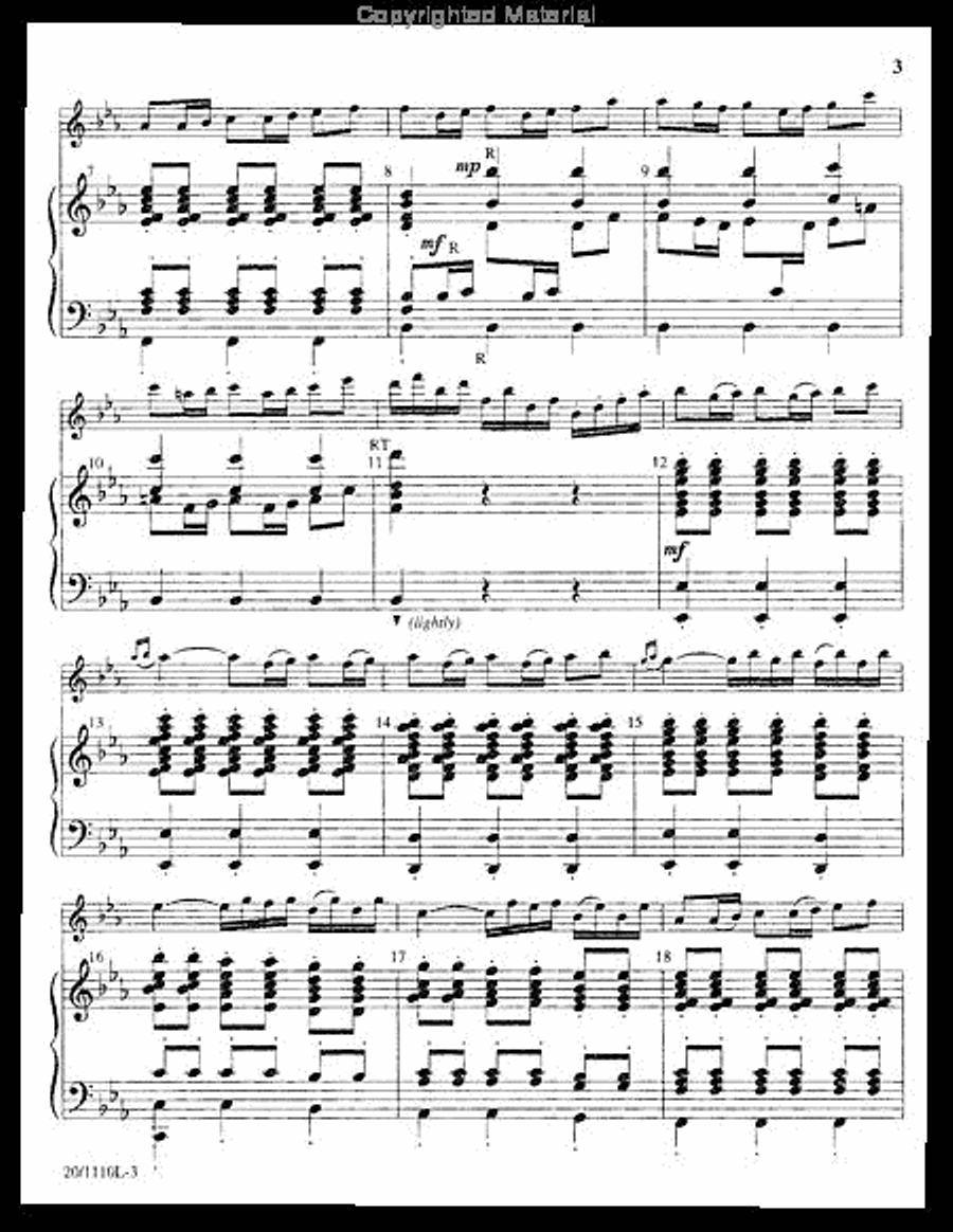 Prelude in Classic Style Handbell Choir scores gallery preview page 3