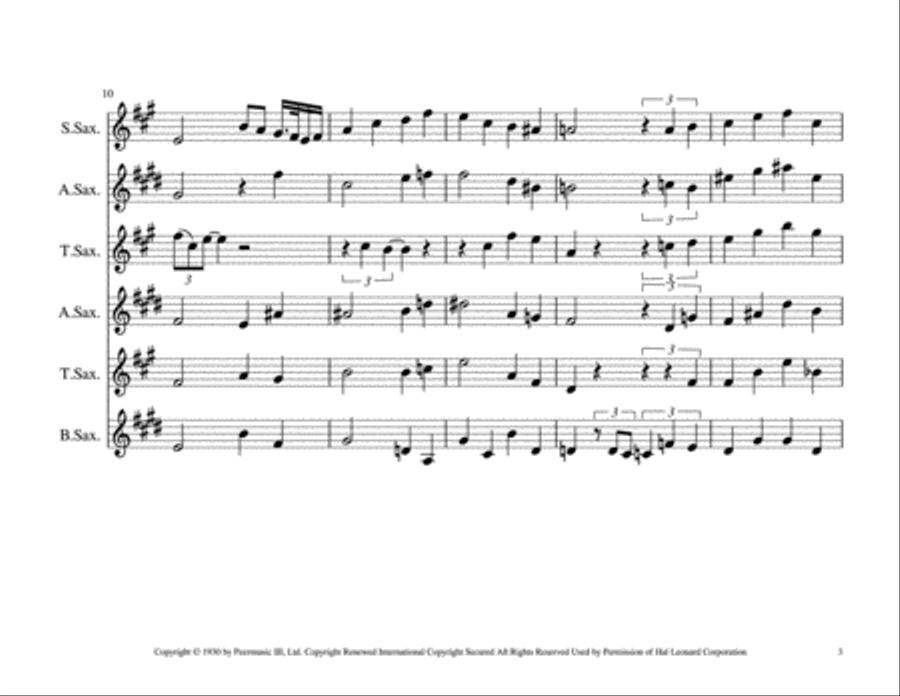 Georgia On My Mind Georgia On My Mind Woodwind Quartet scores gallery preview page 3