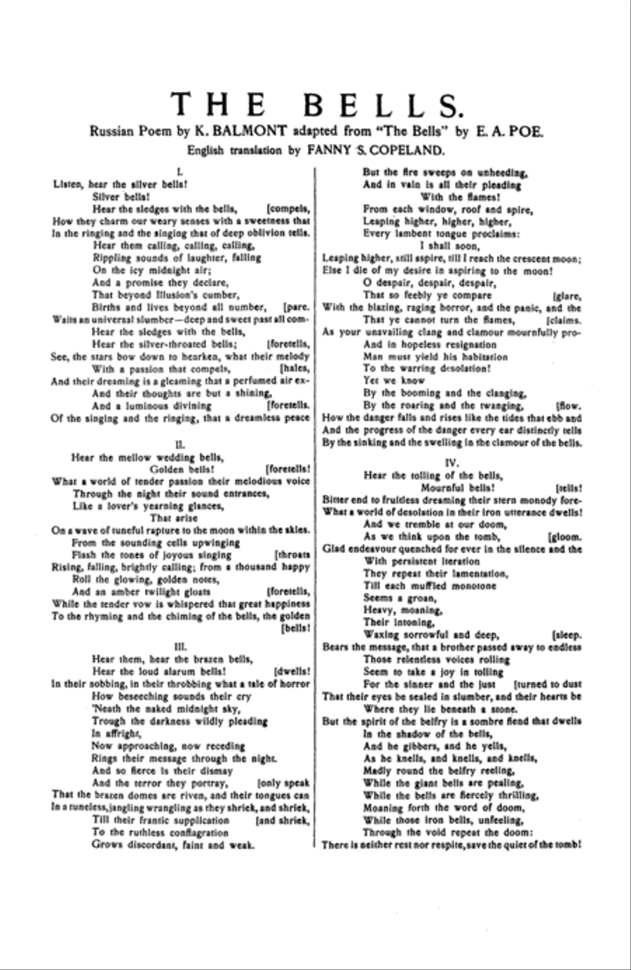 The Bells, Op. 35 for Orchestra Choir scores gallery preview page 5