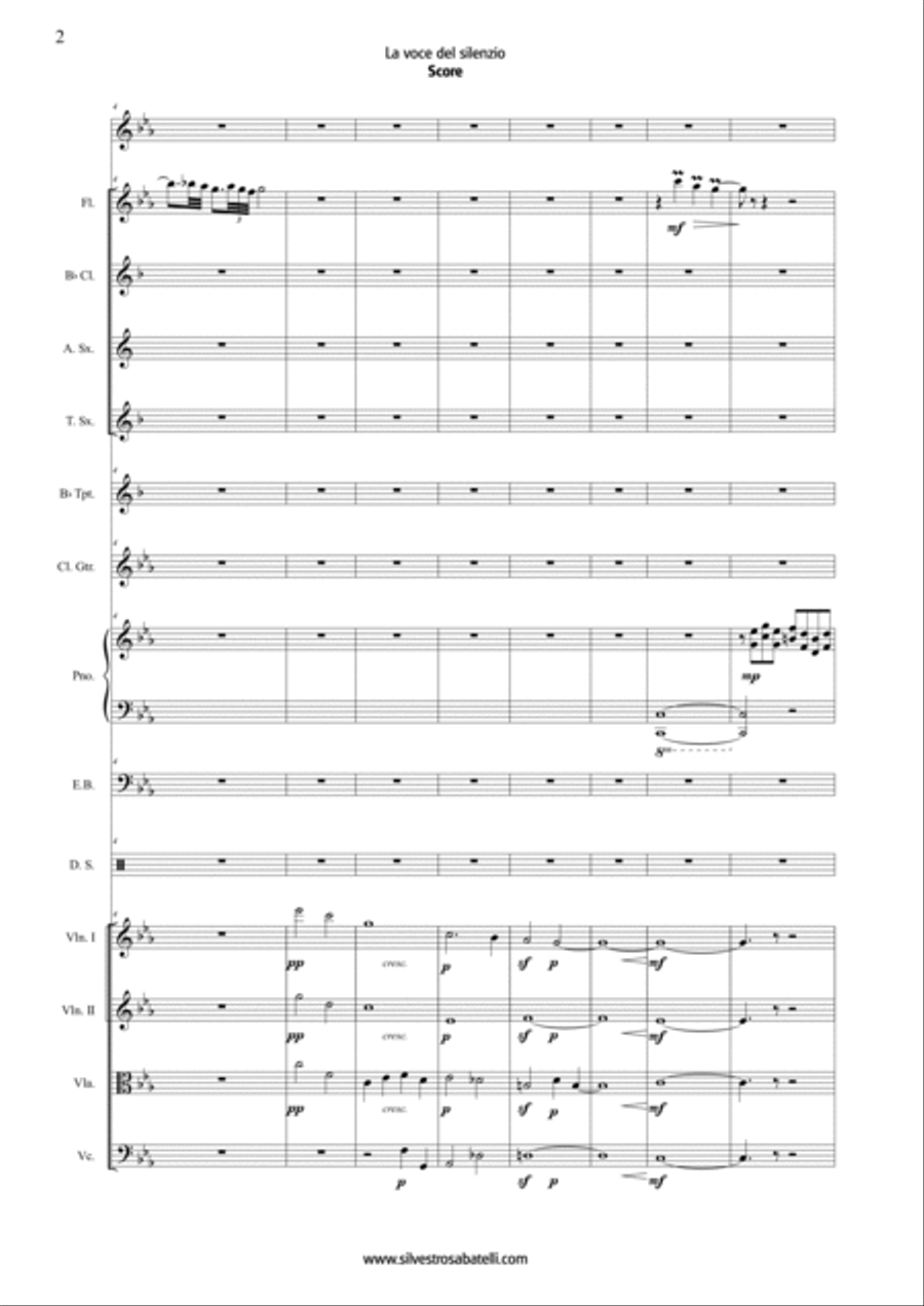 La Voce Del Silenzio La Voce Del Silenzio Chamber Orchestra scores gallery preview page 3