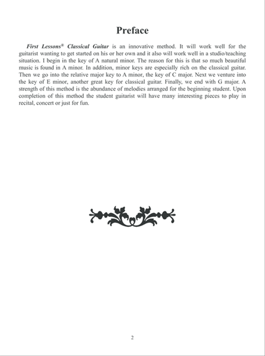 First Lessons Classical Guitar Acoustic Guitar scores gallery preview page 3