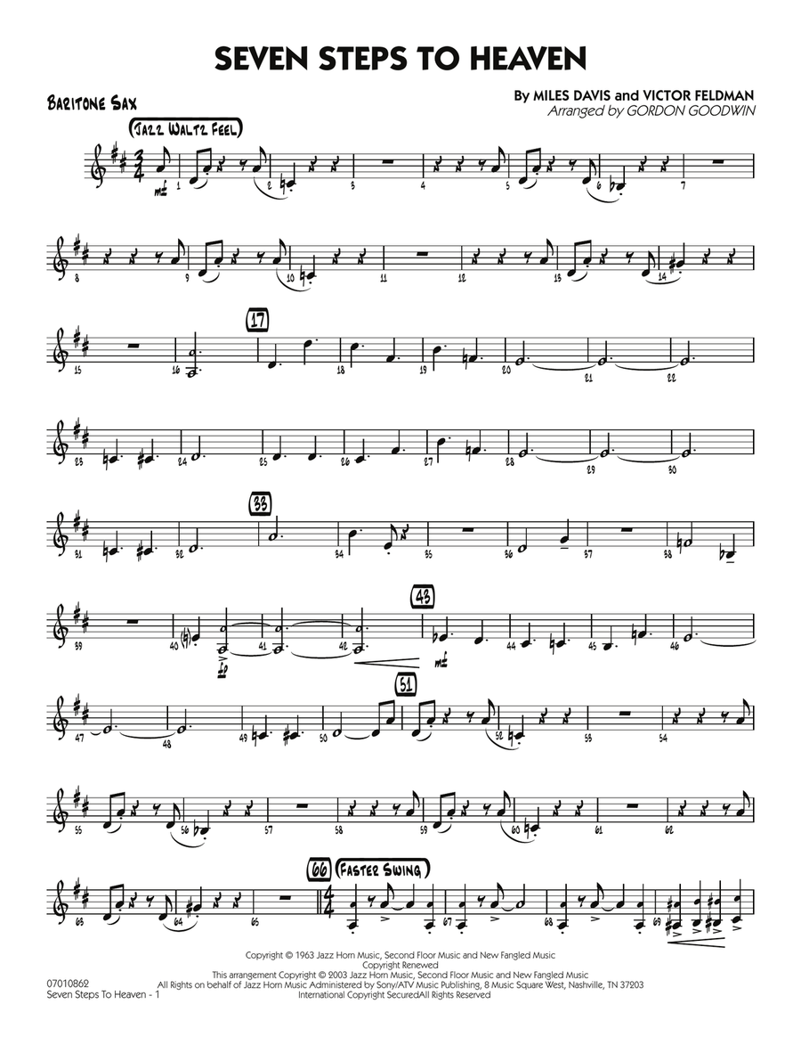 Seven Steps To Heaven - Baritone Sax