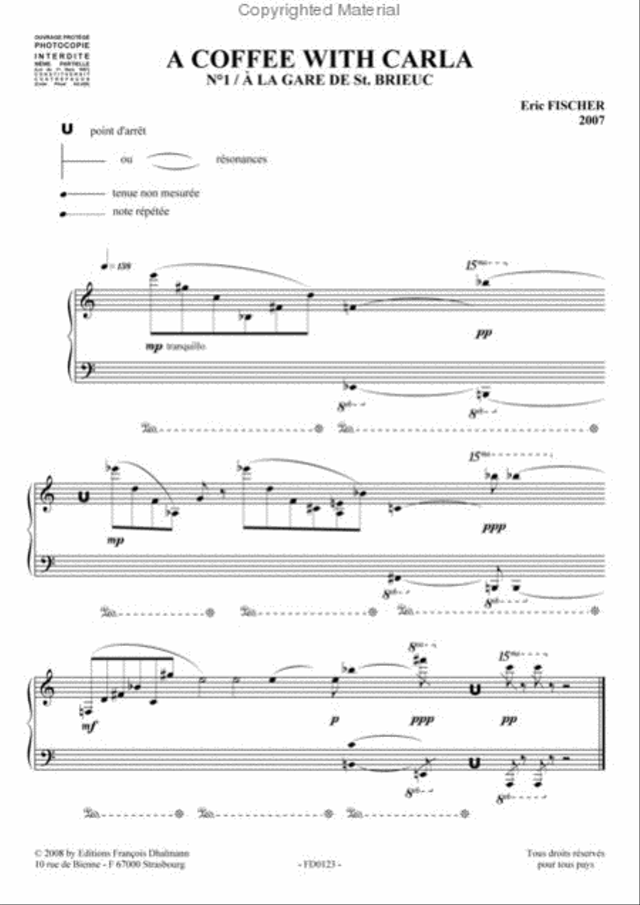 A coffee with Carla A coffee with Carla Piano Solo scores gallery preview page 2