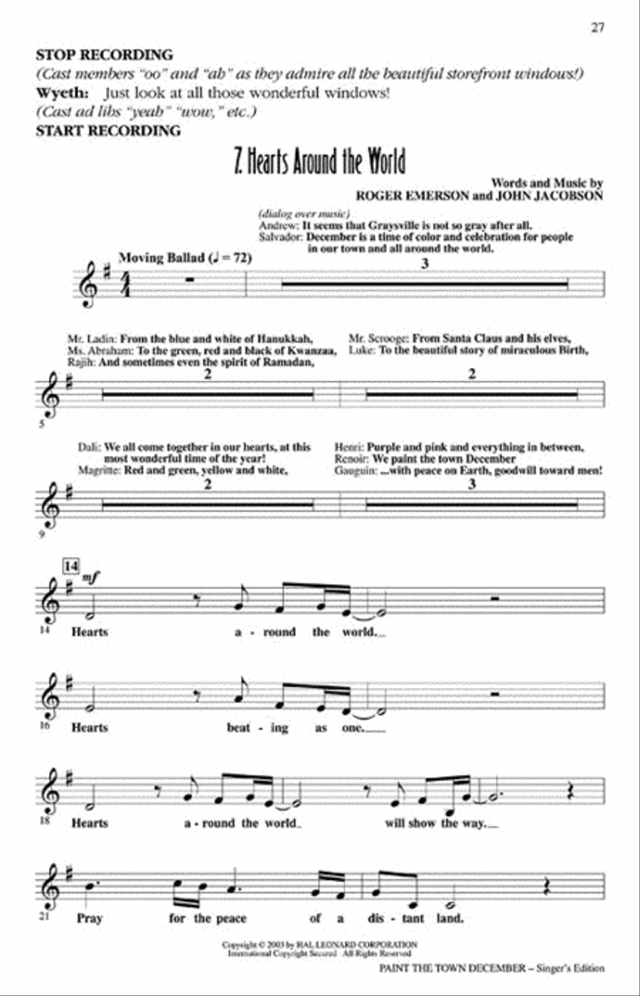 Paint the Town December (Holiday Musical) Choir scores gallery preview page 7
