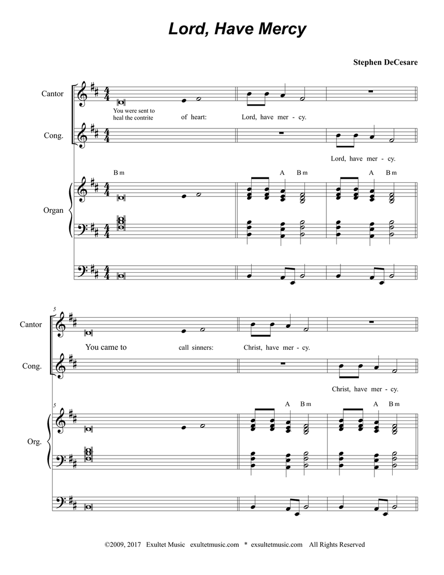 Mass of God the Father (Full Score) 4-Part scores gallery preview page 2