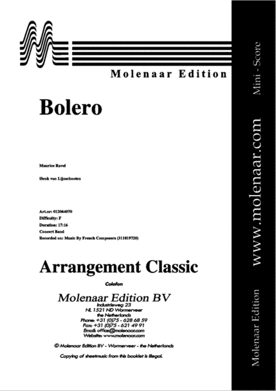 Bolero Concert Band scores gallery preview page 2