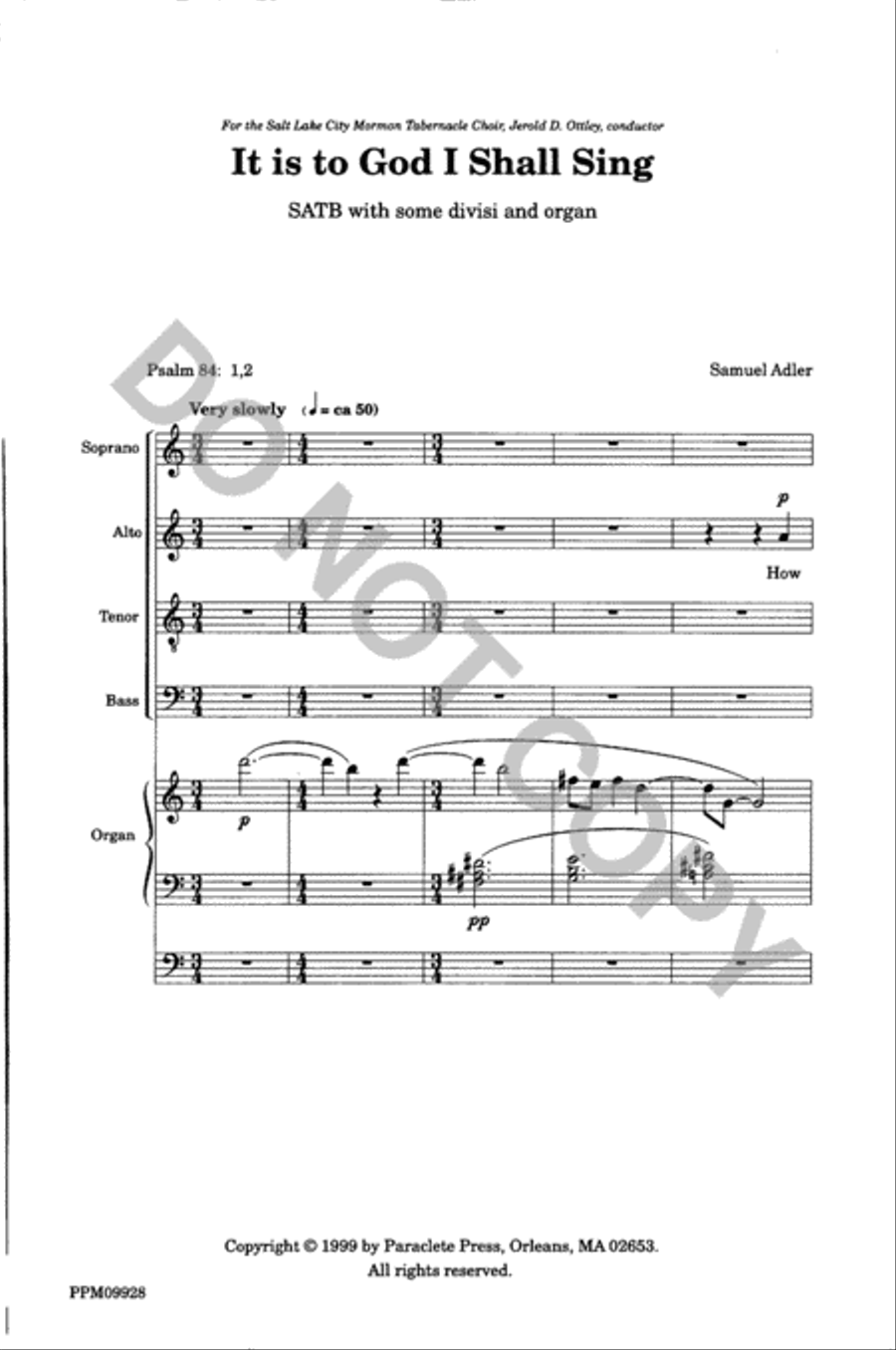 It is to God I Shall Sing Divisi scores gallery preview page 2