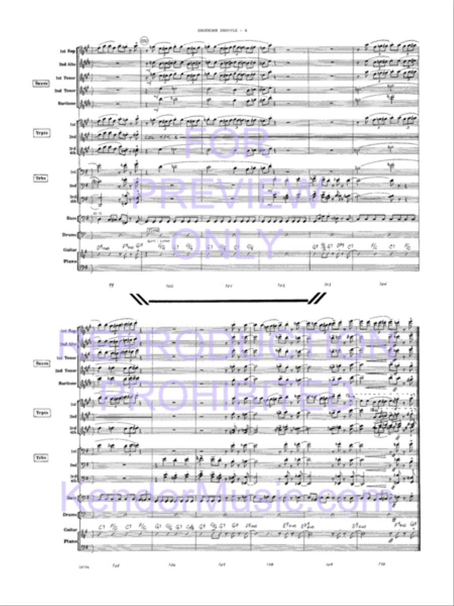 Shoehorn Shuffle Shoehorn Shuffle Jazz Ensemble scores gallery preview page 9