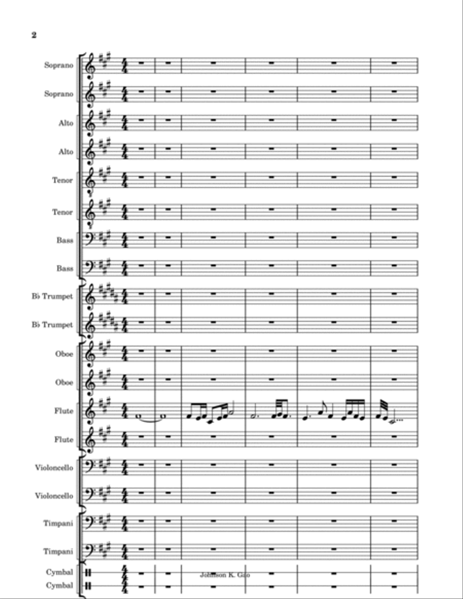 輪唱敕勒歌. Chi Le Song with cannon at the end. 輪唱敕勒歌. Chi Le Song with cannon at the end. Small Ensemble scores gallery preview page 2