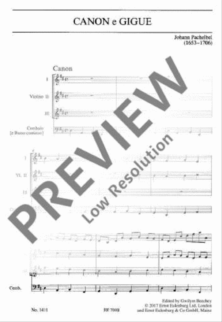 Canon e Gigue Canon e Gigue Violin scores gallery preview page 12