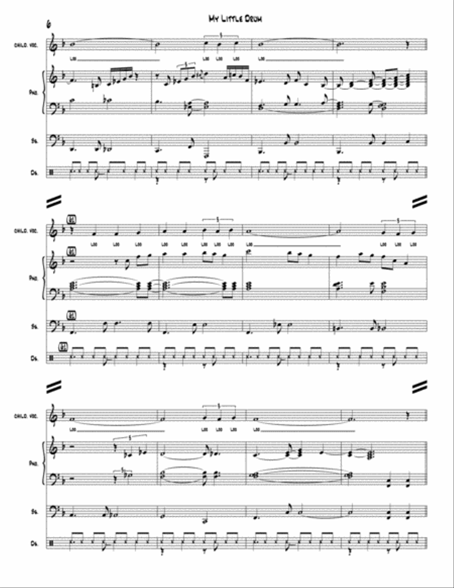 My Little Drum 4-Part scores gallery preview page 6