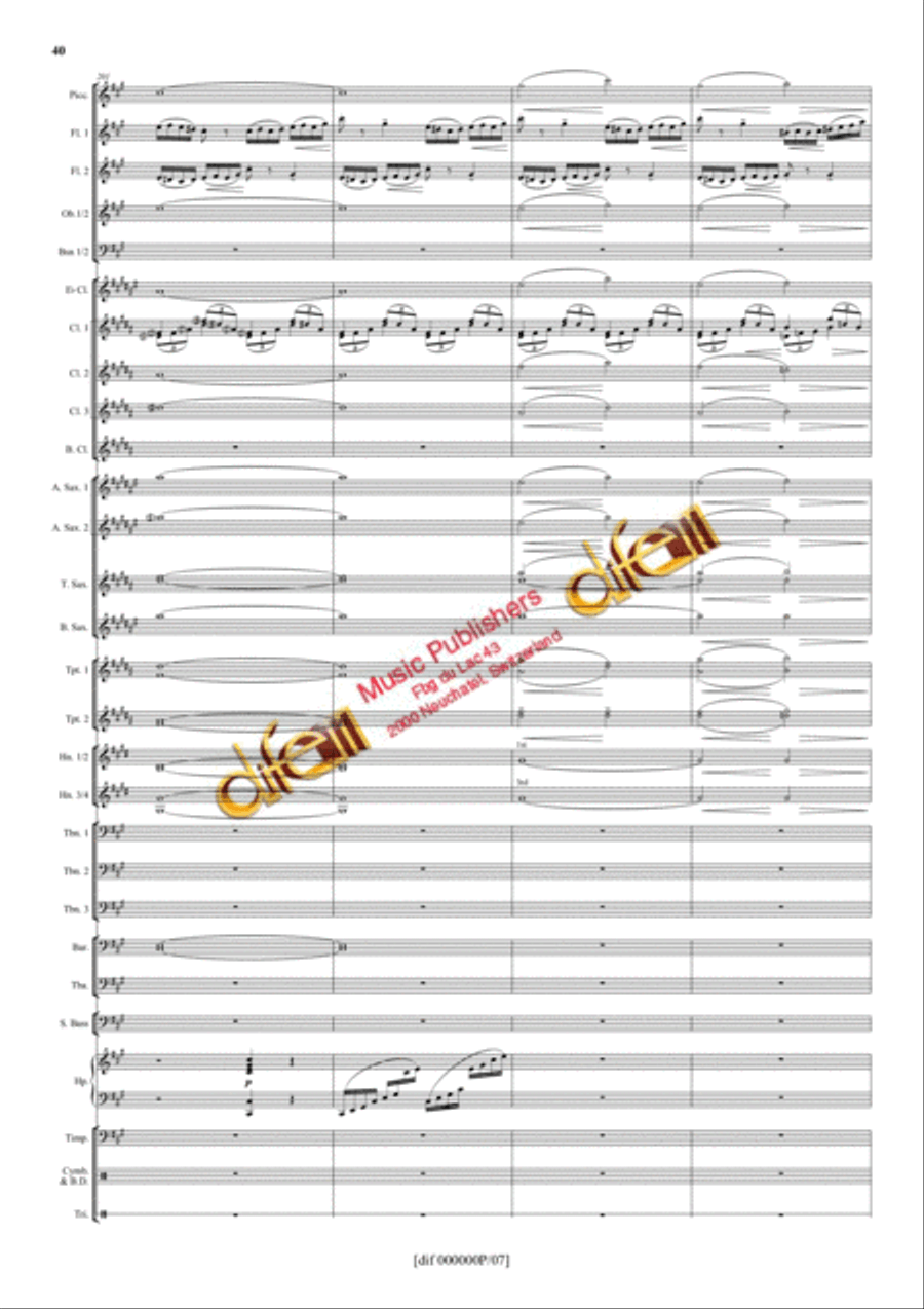 La Moldau Concert Band scores gallery preview page 39