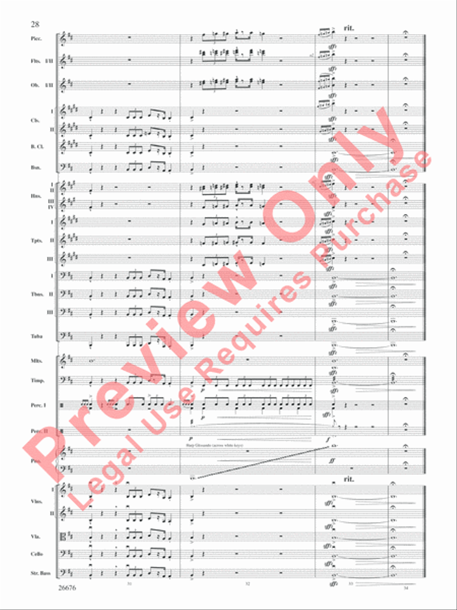 Star Wars Epic -- Part I, Suite from the Full Orchestra scores gallery preview page 29