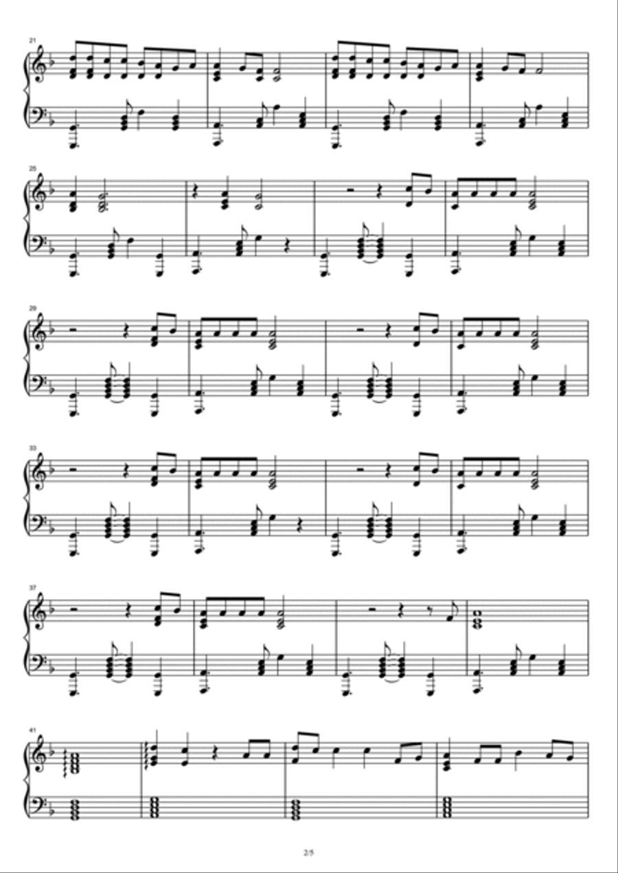 God's Plan Piano Solo scores gallery preview page 2