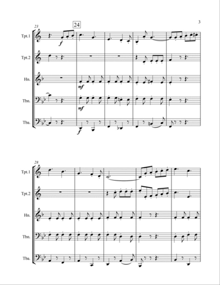 Seventy Six Trombones Trombone scores gallery preview page 3