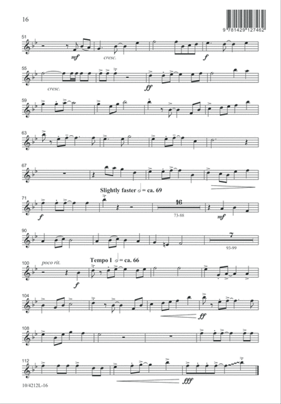 The Tomb Stands Open Wide 3-Part scores gallery preview page 16