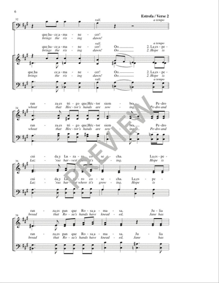 ¡Vamos! / Onward! 4-Part scores gallery preview page 6