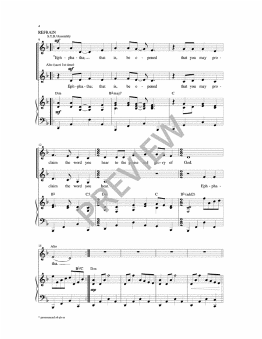 Ephphatha 4-Part scores gallery preview page 8