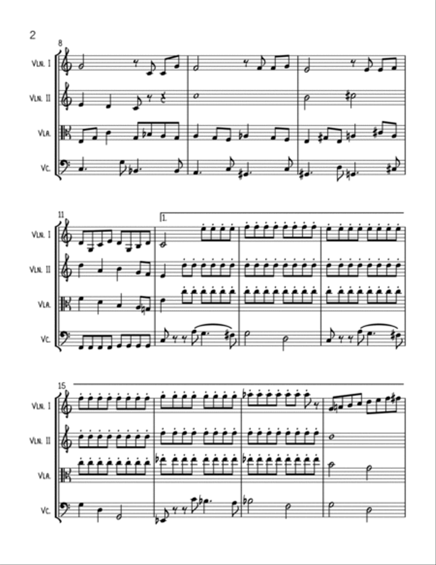 Something There String Quartet scores gallery preview page 2