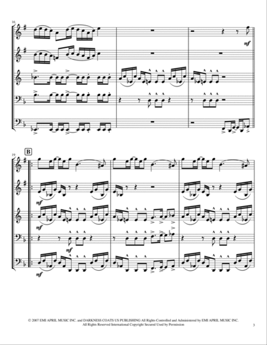 Afterlife Afterlife Brass Ensemble scores gallery preview page 3