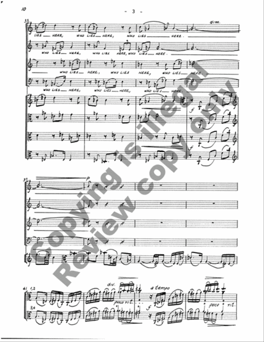 The Web of Life (Full Score) Choir scores gallery preview page 32