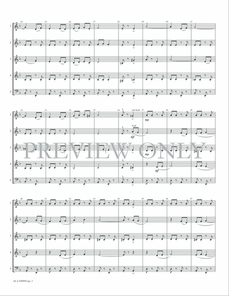 El Camino Woodwind Ensemble scores gallery preview page 4