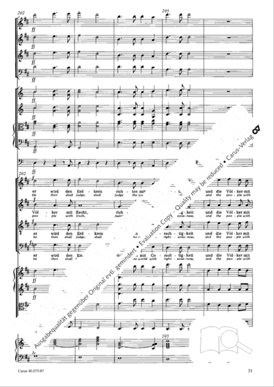 Psalm 98 (Der 98. Psalm) 4-Part scores gallery preview page 42