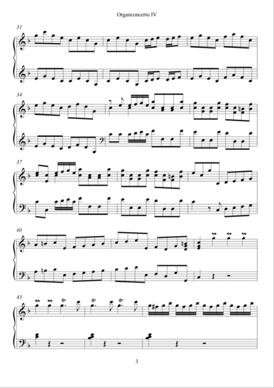 Concerto for organ IV Concerto for organ IV Organ scores gallery preview page 3