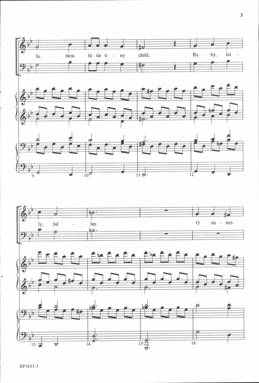 Coventry Carol - SATB 4-Part scores gallery preview page 3