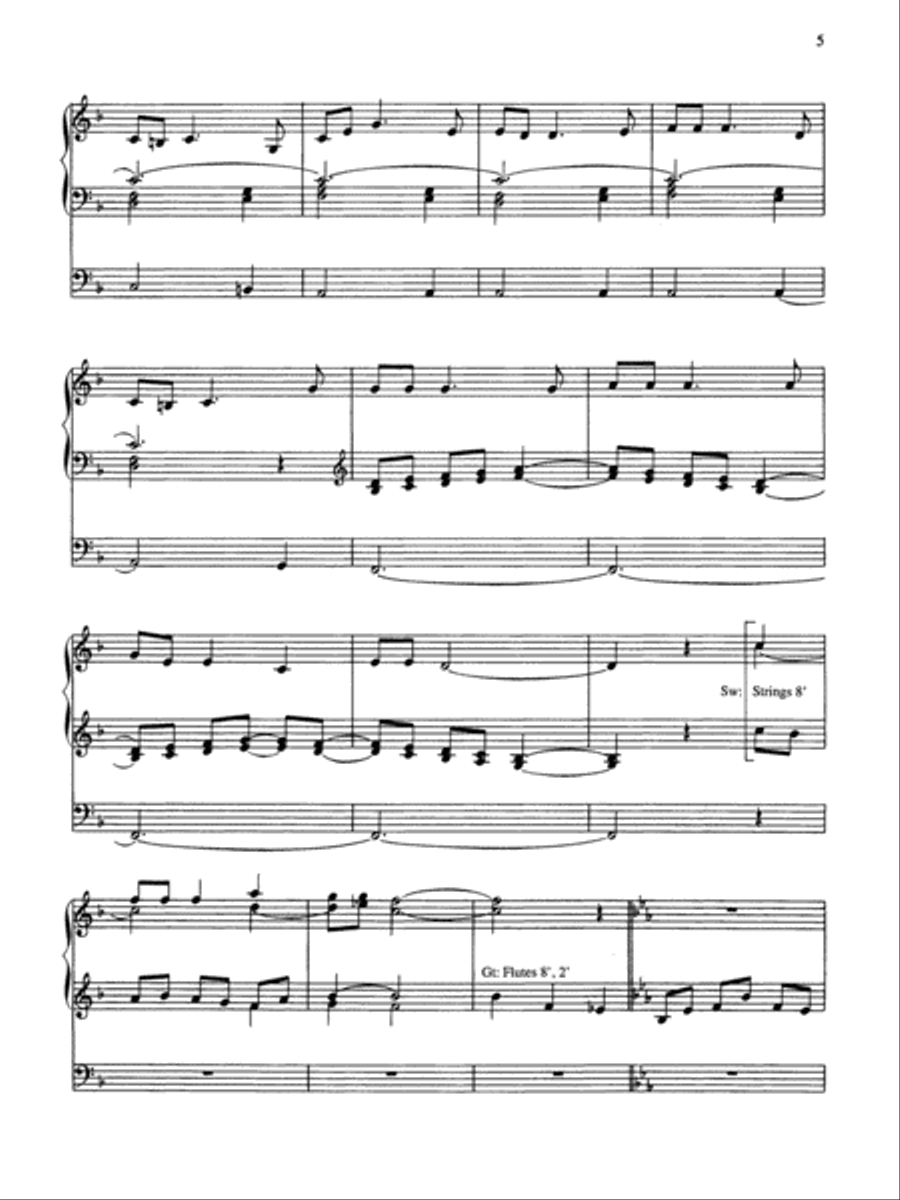 Organ Preludes on Favorite Hymns Organ scores gallery preview page 4