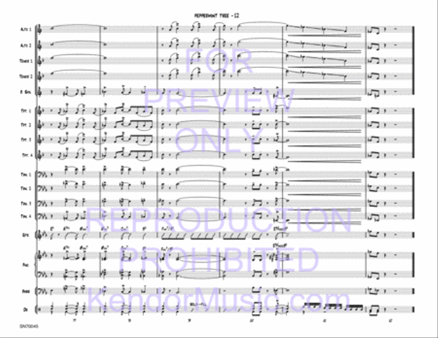 Peppermint Tree (Full Score) Jazz Ensemble scores gallery preview page 13