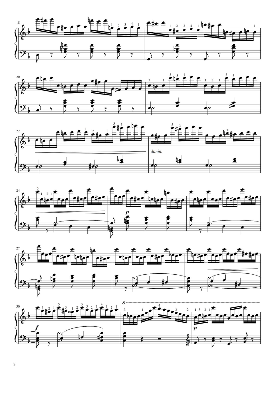 Carl Czerny Op.740 No.11 Piano Solo scores gallery preview page 2