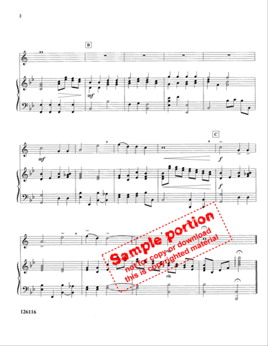 Holy, Holy, Holy Holy, Holy, Holy Flute scores gallery preview page 3