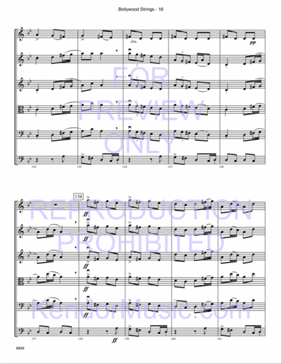 Bollywood Strings (Junior Edition) String Orchestra scores gallery preview page 17