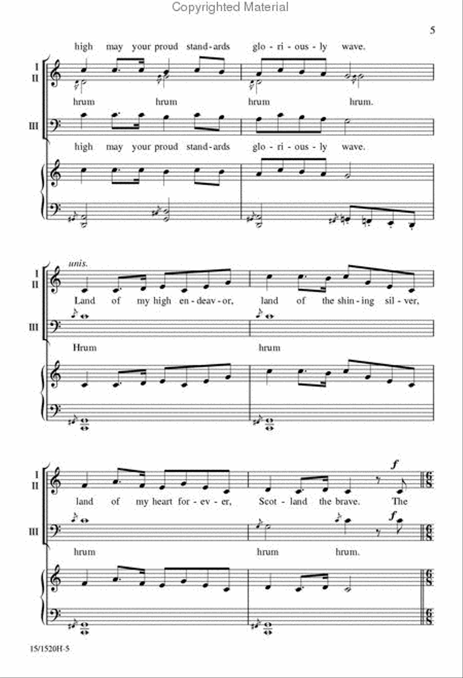 A Scottish Tribute 3-Part scores gallery preview page 4