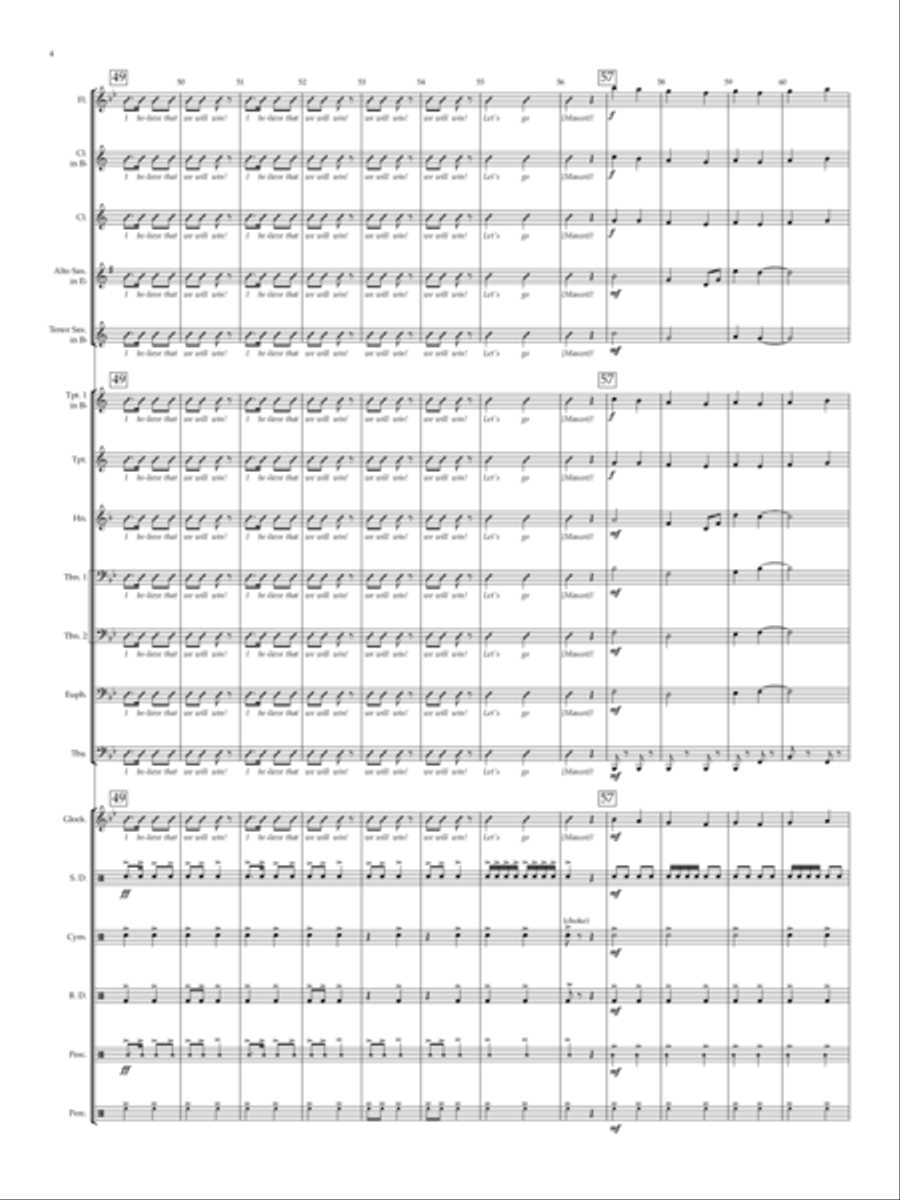 Victory March Concert Band scores gallery preview page 4