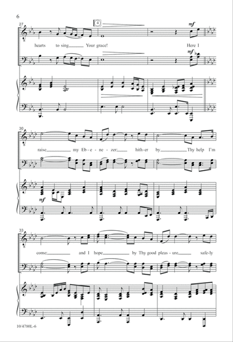 Tune Our Hearts to Sing TTBB scores gallery preview page 6