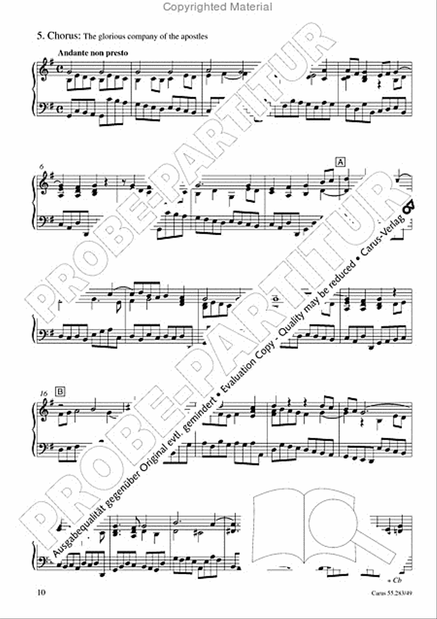 Te Deum for the Victory of Dettingen Organ scores gallery preview page 11
