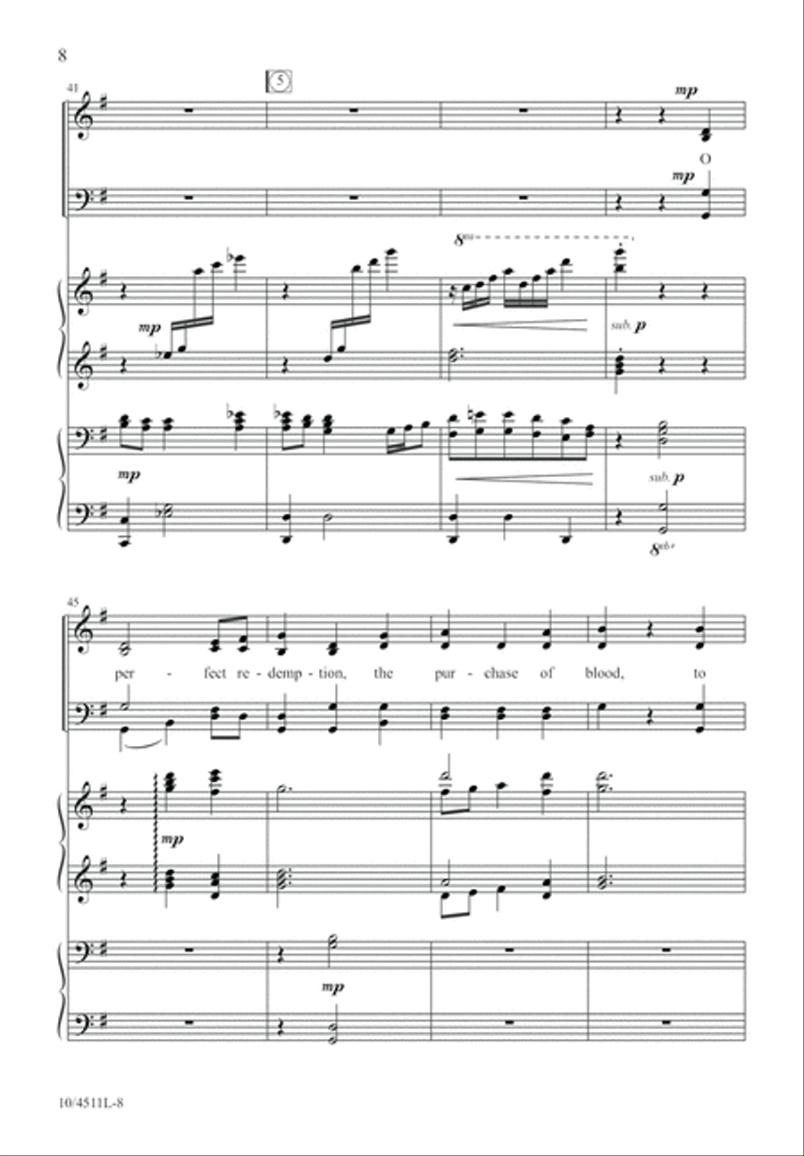 To God Be the Glory 4-Part scores gallery preview page 8