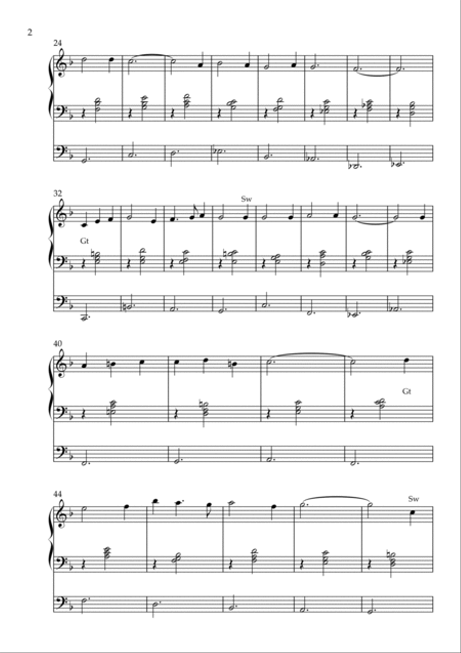 Offertory on Nun danket alle Gott, Op. 165 (Organ Solo) by Vidas Pinkevicius Organ Solo scores gallery preview page 2