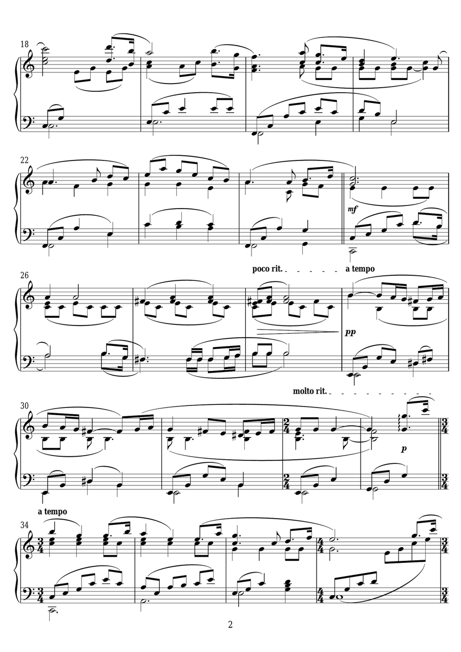 I Gott Bevar I Gott Bevar Piano Solo scores gallery preview page 2