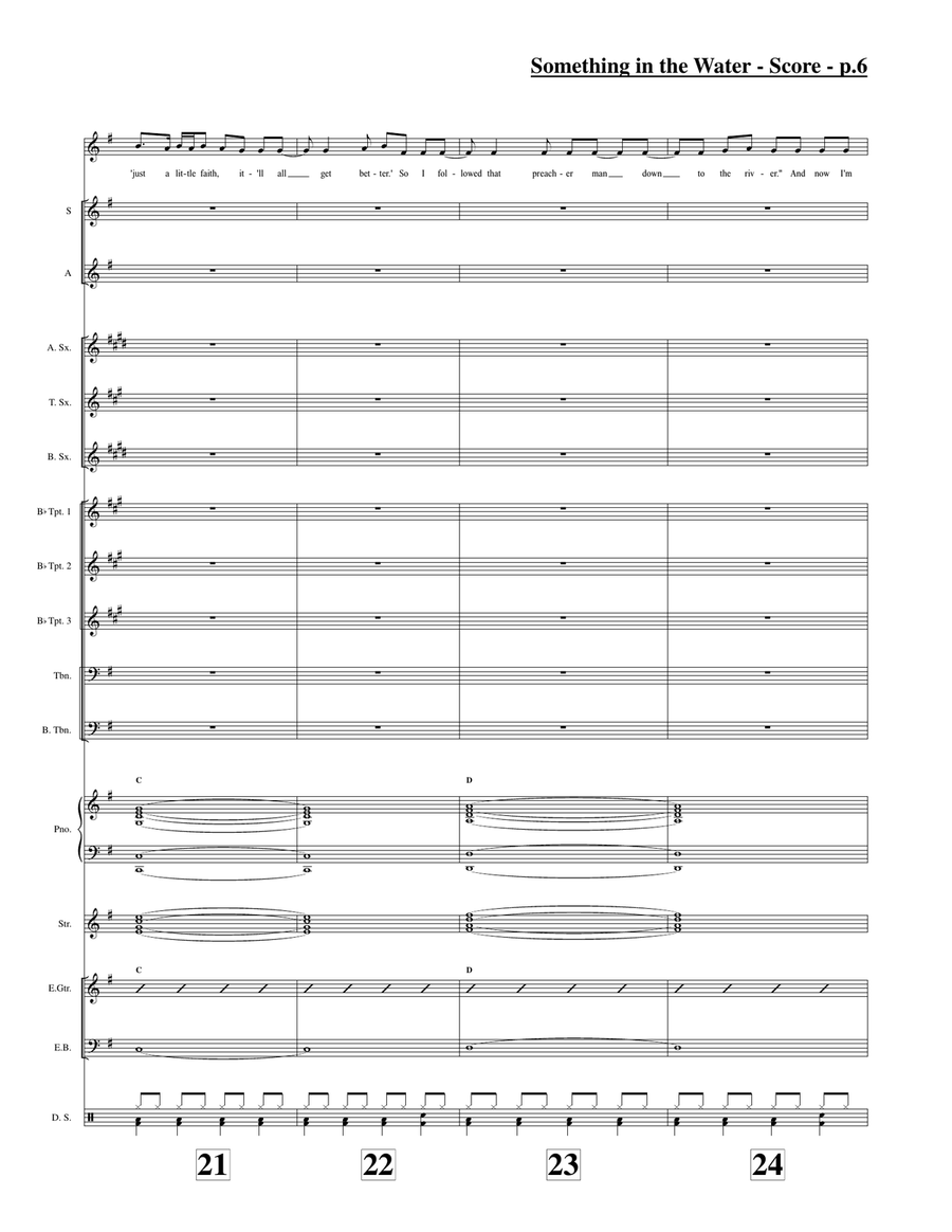 Something In The Water Something In The Water Jazz Ensemble scores gallery preview page 6