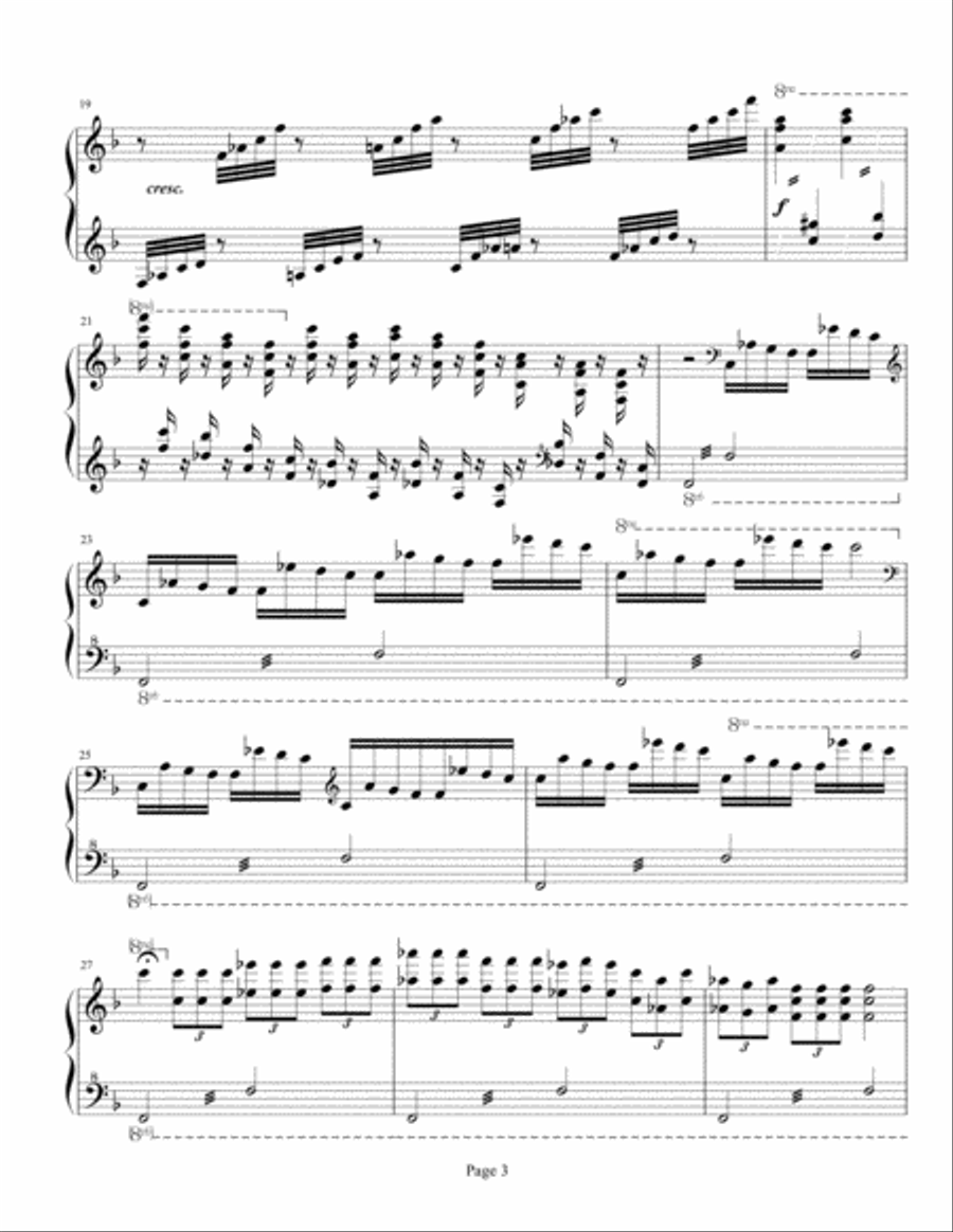 Chinese Fantasy No. 1 Piano Solo scores gallery preview page 3