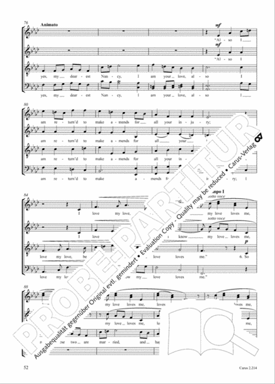 Choral Collection Folk Songs Choir scores gallery preview page 28